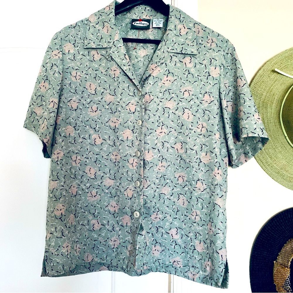 Patchington Connection Vintage Geo Button Down Dr… - image 1